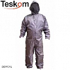 комбинезон малярный L многоразовый с вентиляцией СЕРЫЙ TESKOM