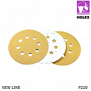 круг абразивный P 220 125мм 8 отверстий NEW LINE HOLEX